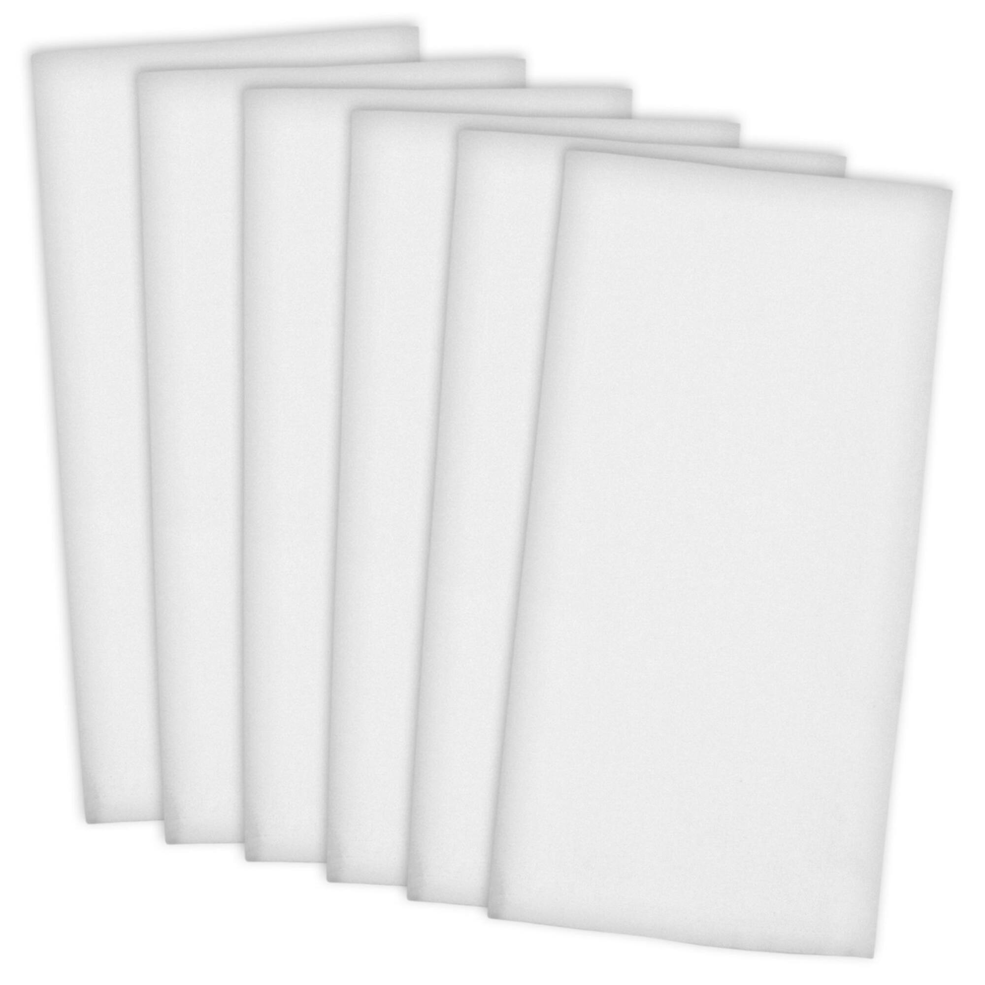 DII® White Flat Woven Dishtowels, 6ct.